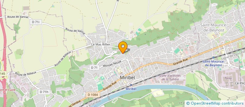 localisation de l'entreprise IMMOBILIERE JMCC à MIRIBEL