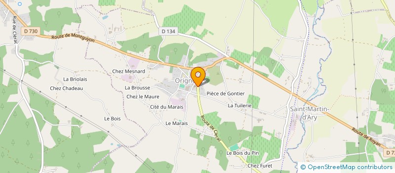 localisation de l'entreprise IMMOBILIERE JPPR  ORIGNOLLES