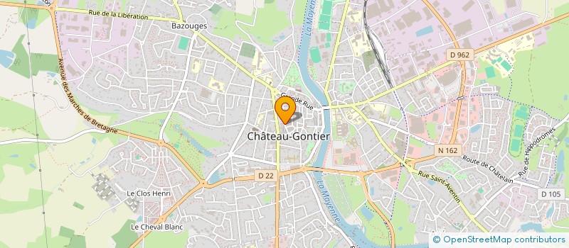 localisation de l'entreprise IMMOBILIERE KOS  CHATEAU-GONTIER-SUR-MAYENNE