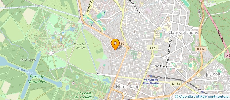 localisation de l'entreprise IMMOBILIERE L'ERMITAGE à VERSAILLES