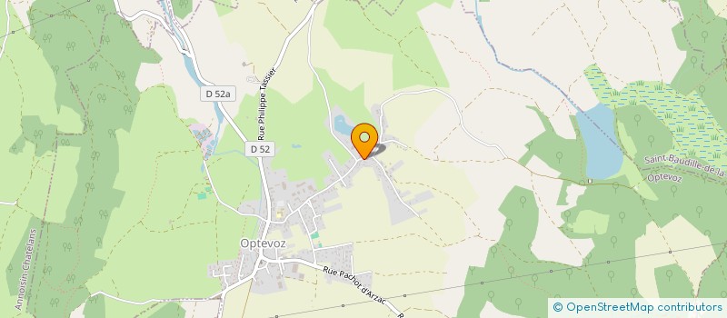 localisation de l'entreprise IMMOBILIERE LA CASCADE  OPTEVOZ