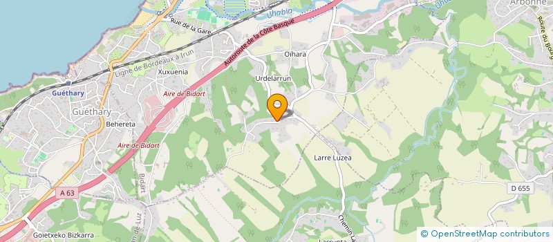 localisation de l'entreprise IMMOBILIERE LAFITTE à BIDART