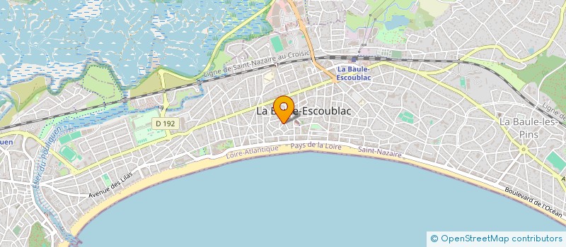 localisation de l'entreprise IMMOBILIERE LAMOUREUX  LA BAULE-ESCOUBLAC
