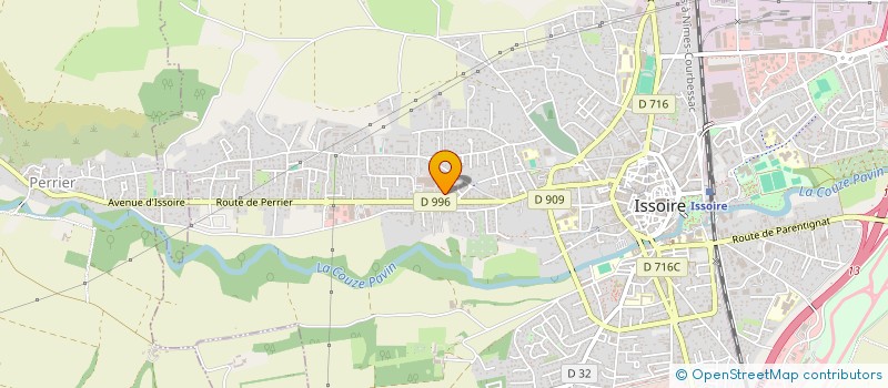 localisation de l'entreprise IMMOBILIERE LARRAT  ISSOIRE