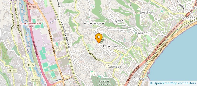 localisation de l'entreprise IMMOBILIERE LAURENT à NICE