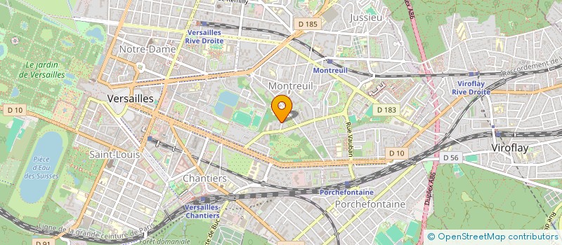 localisation de l'entreprise IMMOBILIERE LE COQ à VERSAILLES