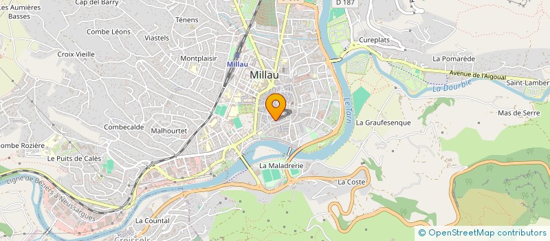 localisation de l'entreprise IMMOBILIERE LE LABO  MILLAU