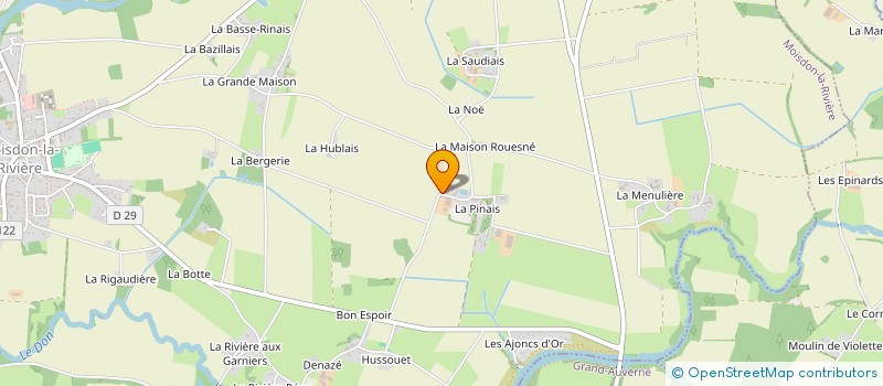 localisation de l'entreprise IMMOBILIERE LECOQ  MOISDON-LA-RIVIERE