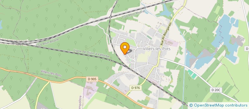 localisation de l'entreprise IMMOBILIERE LECOURT  VILLERS-LES-POTS