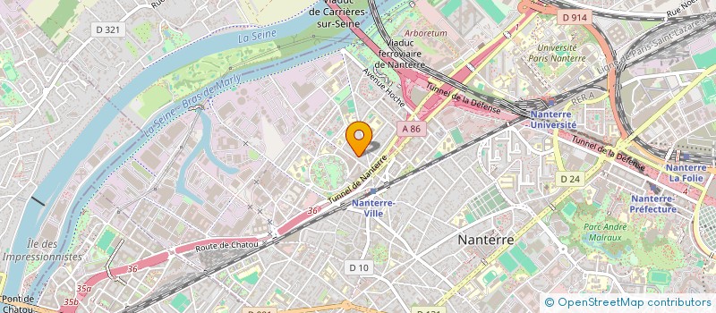 localisation de l'entreprise IMMOBILIERE LEFRAN  NANTERRE