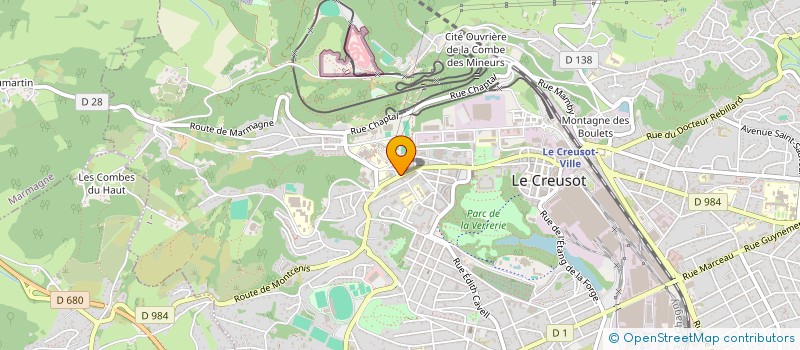 localisation de l'entreprise IMMOBILIERE LES ALOUETTES à LE CREUSOT