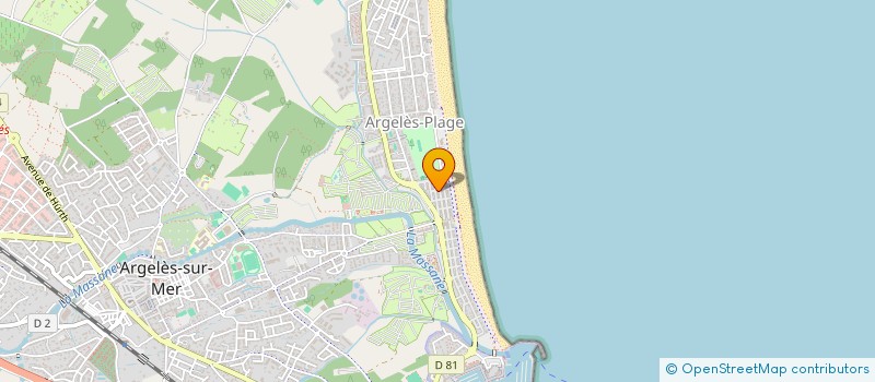 localisation de l'entreprise IMMOBILIERE LES COLONNES à ARGELES-SUR-MER
