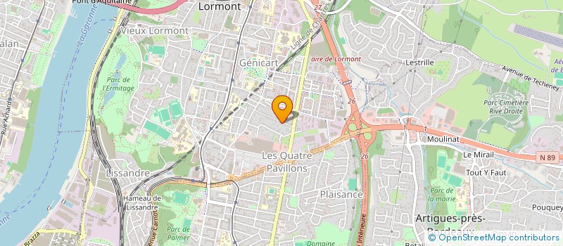 localisation de l'entreprise IMMOBILIERE LES DEMEURES DE ST EMILION  LORMONT