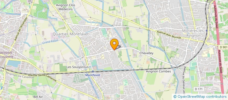 localisation de l'entreprise IMMOBILIERE LES FRESNES à AVIGNON