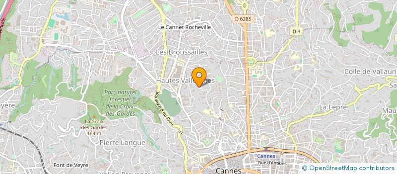 localisation de l'entreprise IMMOBILIERE LES MAURETTES à CANNES