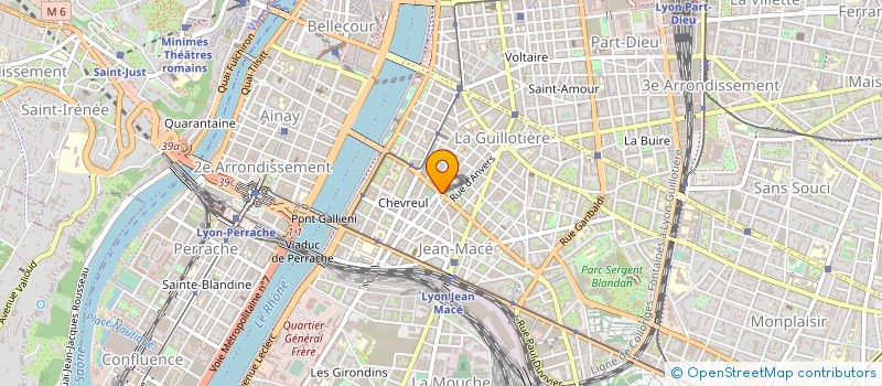 localisation de l'entreprise IMMOBILIERE LES SERACS  LYON