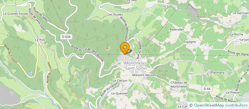 localisation de l'entreprise IMMOBILIERE LES TILLEULS  MONTMELAS-SAINT-SORLIN