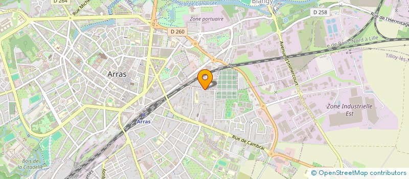 localisation de l'entreprise IMMOBILIERE LEUSCH à ARRAS