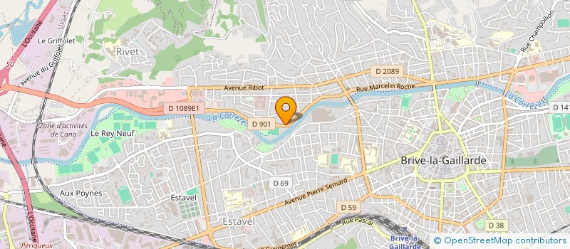 localisation de l'entreprise IMMOBILIERE LEYGONIE  BRIVE-LA-GAILLARDE