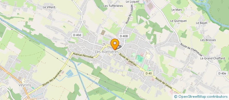 localisation de l'entreprise IMMOBILIERE LHERITIER  LES AVENIERES VEYRINS-THUELLIN