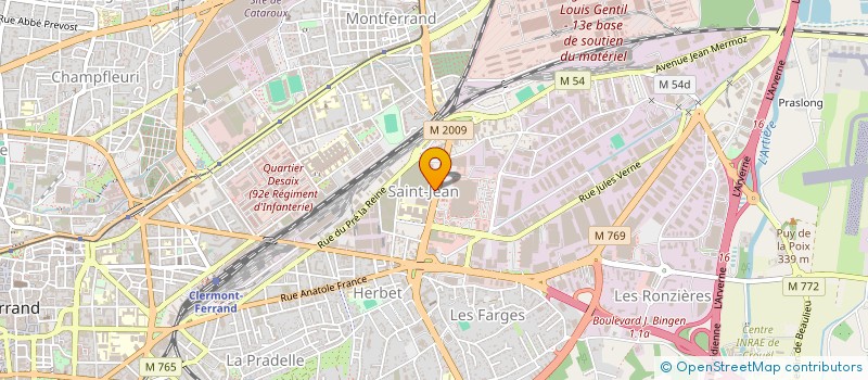 localisation de l'entreprise IMMOBILIERE LIMOUJOUX  CLERMONT-FERRAND