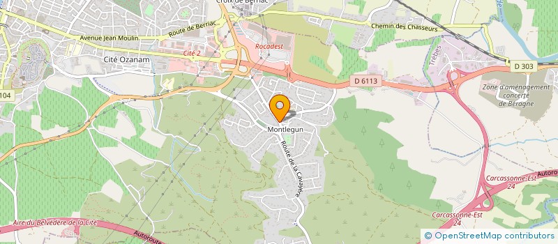 localisation de l'entreprise IMMOBILIERE LOUBAT  CARCASSONNE