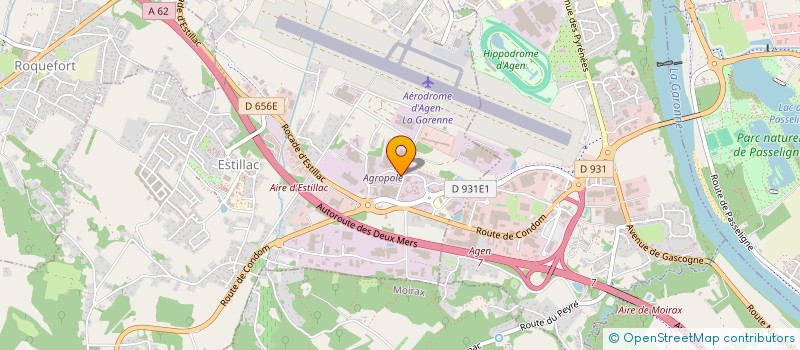 localisation de l'entreprise IMMOBILIERE LTC  ESTILLAC