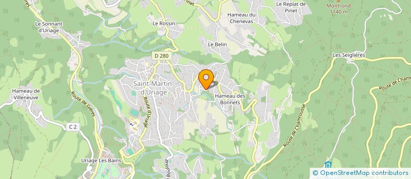 localisation de l'entreprise IMMOBILIERE M  SAINT-MARTIN-D'URIAGE