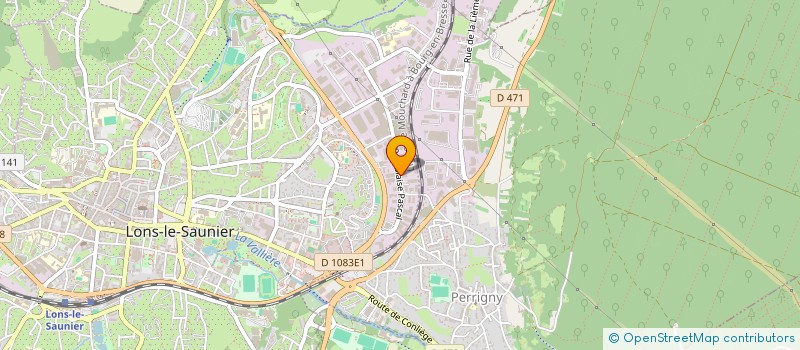 localisation de l'entreprise IMMOBILIERE M D M  LONS-LE-SAUNIER