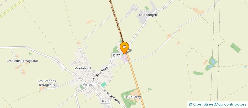 localisation de l'entreprise IMMOBILIERE M G  VINEUIL