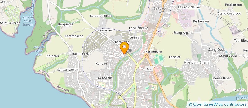 localisation de l'entreprise IMMOBILIERE MAGD  CONCARNEAU