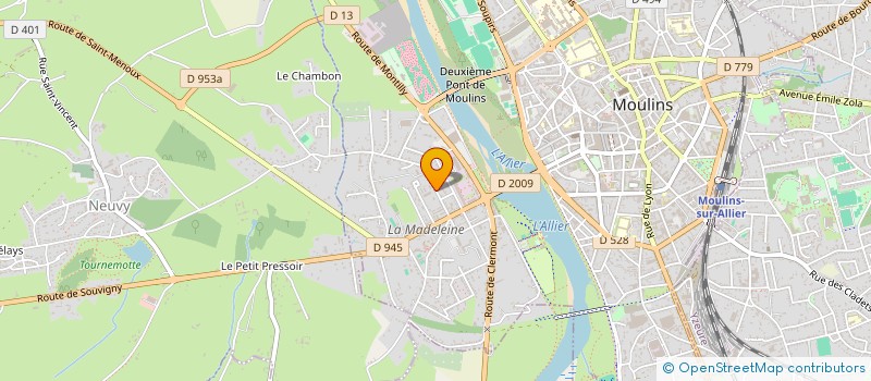 localisation de l'entreprise IMMOBILIERE MAGNOTS à MOULINS