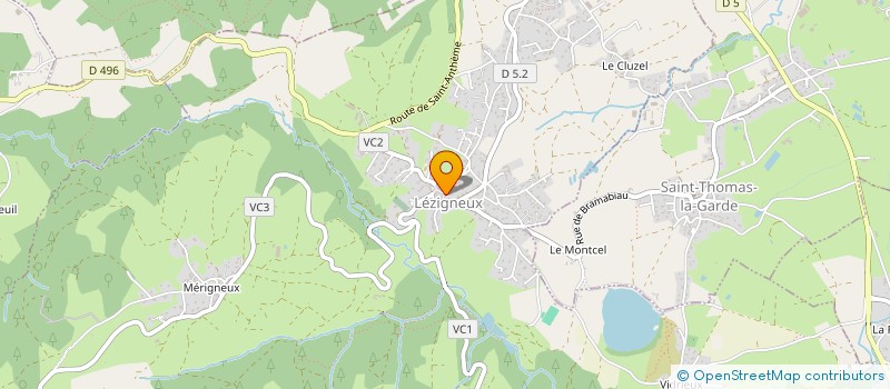 localisation de l'entreprise IMMOBILIERE MAISON MASSON  LEZIGNEUX