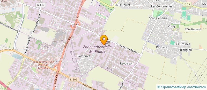 localisation de l'entreprise IMMOBILIERE MARION  GENAS