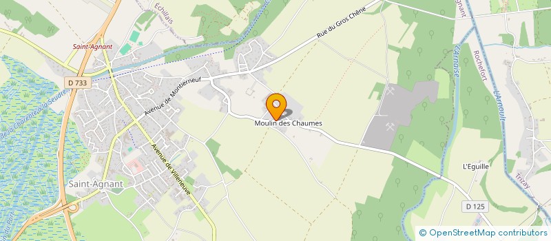 localisation de l'entreprise IMMOBILIERE MARTINAUD  SAINT-AGNANT