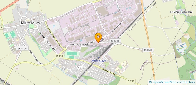 localisation de l'entreprise IMMOBILIERE MATIGNON  MITRY-MORY