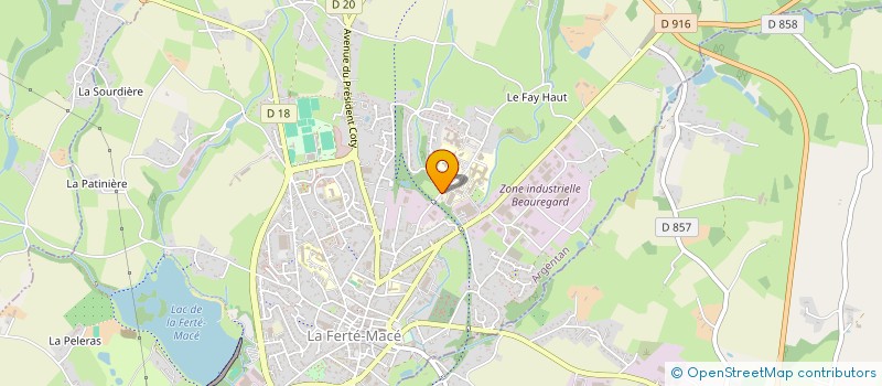 localisation de l'entreprise IMMOBILIERE MATISSE à LA FERTE MACE