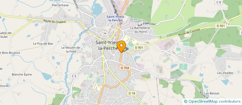 localisation de l'entreprise IMMOBILIERE MAURY LASFARGEAS à SAINT-YRIEIX-LA-PERCHE