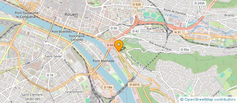 localisation de l'entreprise IMMOBILIERE MF76 à ROUEN