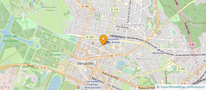 localisation de l'entreprise IMMOBILIERE MICHEL BOUSQUET IMB AGENCE DU CENTRE à VERSAILLES