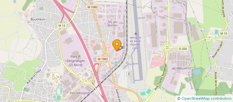 localisation de l'entreprise IMMOBILIERE MJM  ANDREZIEUX-BOUTHEON