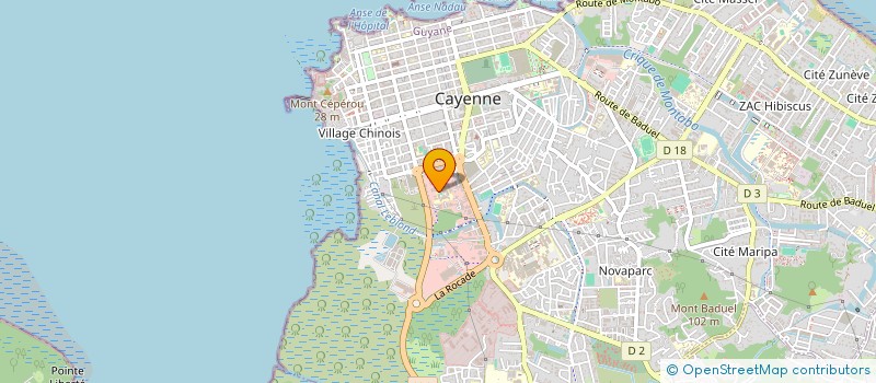 localisation de l'entreprise IMMOBILIERE MM  CAYENNE