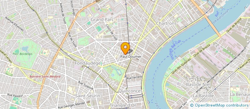 localisation de l'entreprise IMMOBILIERE MONDEVILLA à BORDEAUX
