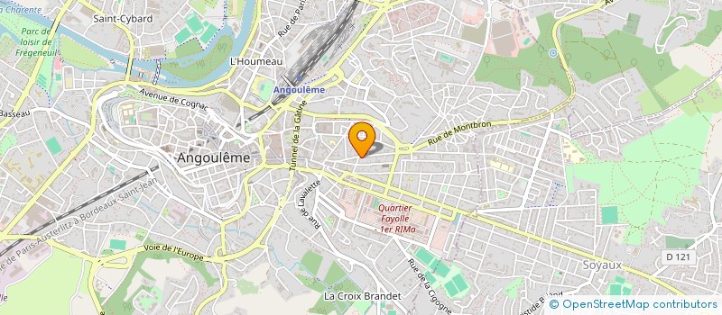 localisation de l'entreprise IMMOBILIERE MONLOGIS à ANGOULEME