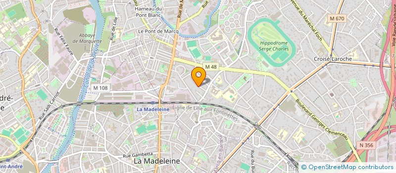 localisation de l'entreprise IMMOBILIERE MONTALTO à MARCQ-EN-BARŒUL