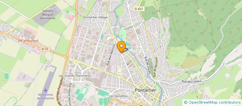 localisation de l'entreprise IMMOBILIERE MONTMARAULT  PONTARLIER