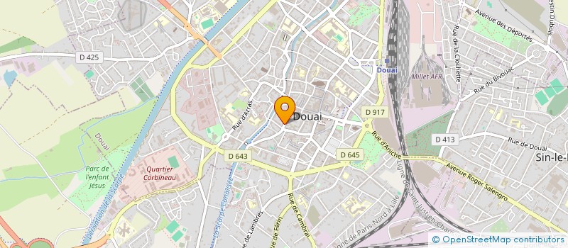localisation de l'entreprise IMMOBILIERE MOREL à DOUAI