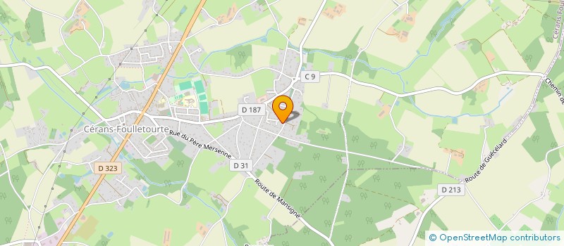 localisation de l'entreprise IMMOBILIERE MORIN  CERANS-FOULLETOURTE