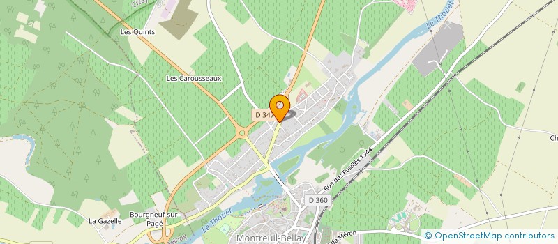 localisation de l'entreprise IMMOBILIERE MORIN  MONTREUIL-BELLAY