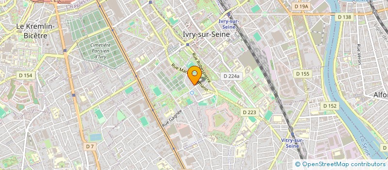 localisation de l'entreprise IMMOBILIERE MORIN à IVRY-SUR-SEINE
